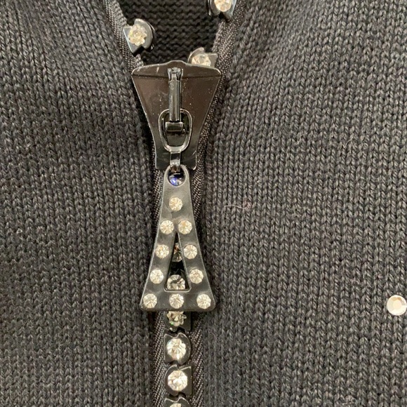 St. Clair Rhinestone Zipper Cardigan - Picture 4 of 12